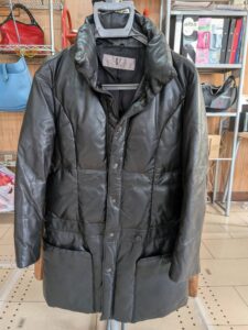 京都　シープスキン製ダウンコート修理